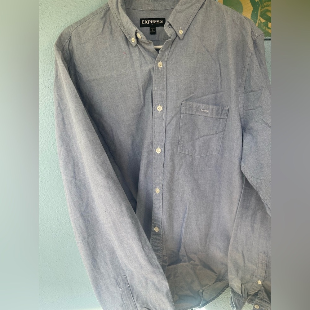 Express Sky Blue Men's Shirt